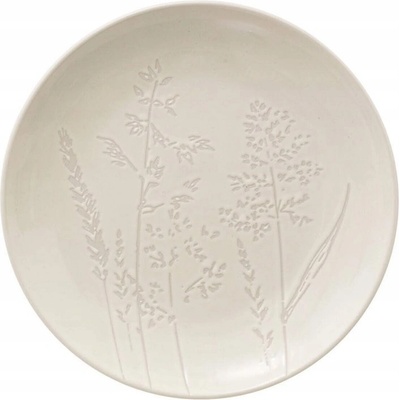 Secret de Gourmet Dezertní talíř ELSA kamenina polní květy 19 cm bílá