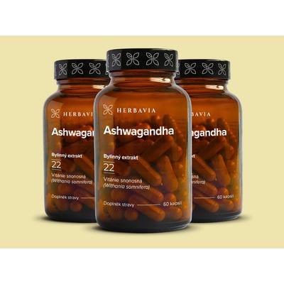 Herbavia.cz Ashwagandha 3x 60 kapslí
