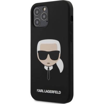 KARL LAGERFELD Гръб Karl Lagerfeld Head Silicone Case за iPhone 12/12 Pro 6.1 - Черен