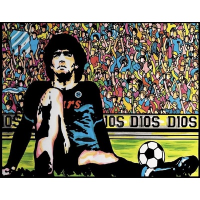 Omaľovánky Colorvelvet Zamatový obrázok Futbalista