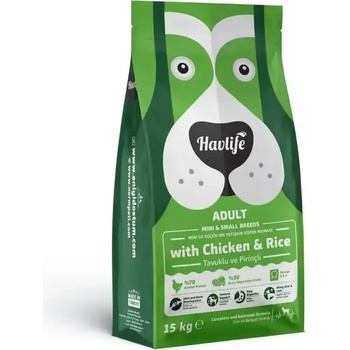 Image 1 of Normpati Храна за Кучета над 12мес за Мини и Дребни Породи HAVLIFE Пиле и Ориз 15кг (Havlife Mini & Small Adult Dog Food with Chicken)