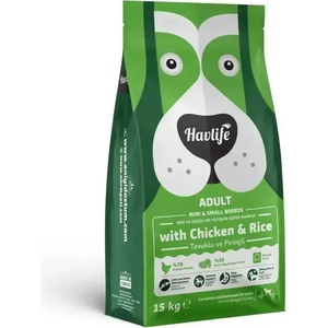 Normpati Храна за Кучета над 12мес за Мини и Дребни Породи HAVLIFE Пиле и Ориз 15кг (Havlife Mini & Small Adult Dog Food with Chicken)