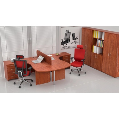 NABYTOK-DIZAJNOVY.SK ZE 2.12P 03 Zostava kancelárskeho nábytku Komfort 2.12 calvados