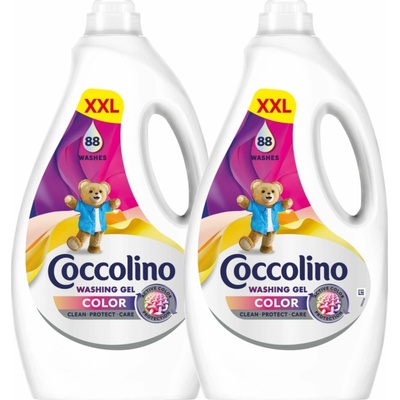 Coccolino Color prací prostriedok na farebnú bielizeň 2 x 3,52 l 88 PD