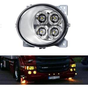  Ляв LED Диоден фар халоген За Scania P G R T с 2004 жълта светлина