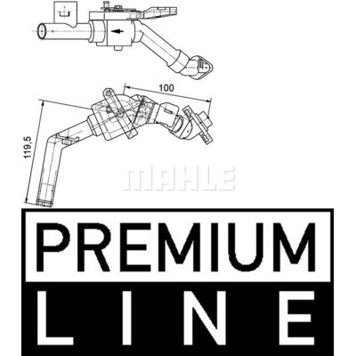 MAHLE ORIGINAL Regulačný ventil chladenia CV 8 000P