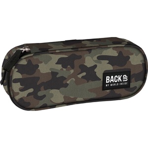 BackUP Овален ученически несесер BackUp A - Camo, 1 цип (93038)