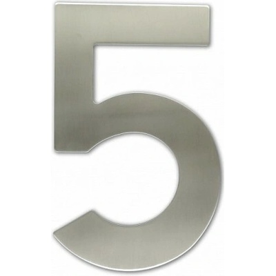 Číslica "5" fasádna 150mm NEREZ S Nerez