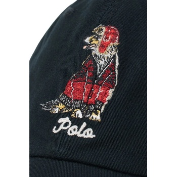 Ralph Lauren Памучна шапка с козирка Polo Ralph Lauren в черно 710982060 (710982060)