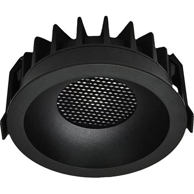 Led вградено осветително тяло 18w 230v 3000/4000/6400k Ø10, 6 см черно (vt1988)