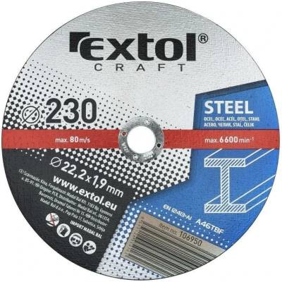 Kotouče řezné na kov, 5ks, 230x1,9x22,2mm, CRAFT 106950