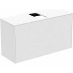 Ideal Standard Стенен шкаф Ideal Standard Atelier Conca, 1 чекмедже и плот с централен изрез, 100 см, матово бял (T3936Y1)
