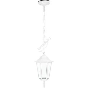 Kobi Екстериорен пендел 1xE27/60W/230V IP44 бял (KB0401)