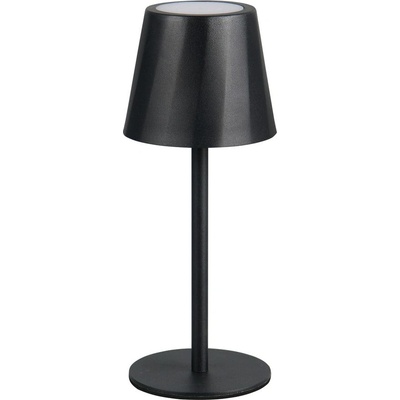 TRIO Матово черно LED настолна лампа с метален абажур (височина 21 cm) Diaz - Trio (R55961132)