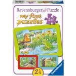 Ravensburger Пъзел Ravensburger от 3 х 6 части - Малки градински животни (05138) - ozone