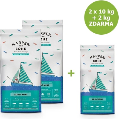Harper and Bone Dog Adult Mini divy oceánu 2 x 12 kg