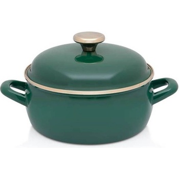 Metalac Posude 16 см плитка зелена емайлирана тенджера Metalac Posude дизайн Royal