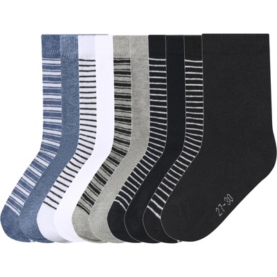 Lupilu Dětské ponožky s BIO bavlnou, 10 párů modrá/bílá/černá/šedá – Hledejceny.cz