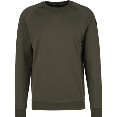 Stoic Мъжки вълнен пуловер Stoic MerinoFleece355 MMXX. Lulea Crew Merino jumper - Dark Olive - размер XL (005-5600-0414)