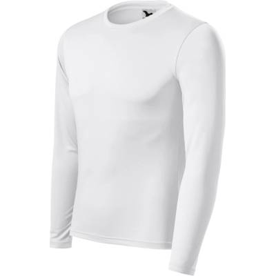 Malfini Pride Uni športové tričko dlhým rukávom 168 biele