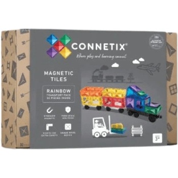 Connetix Tiles 50 ks Transport Pack Rainbow