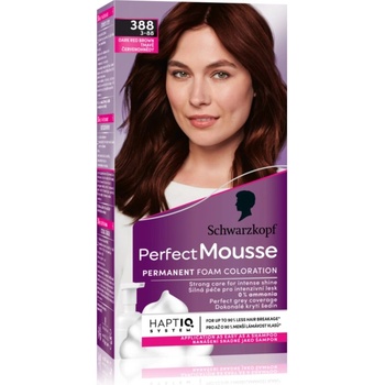 Schwarzkopf Perfect Mousse перманентната боя за коса цвят 388 Dark red brown