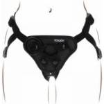 Boss of Toys Get Real Adjustable Strap-On Harness Black - Universal Fit, 3 Silicone Rings