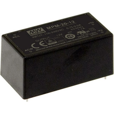 MEAN WELL MPM-20-24 sieťový zdroj AC/DC do DPS 24 V/DC 0.9 A 21.6 W