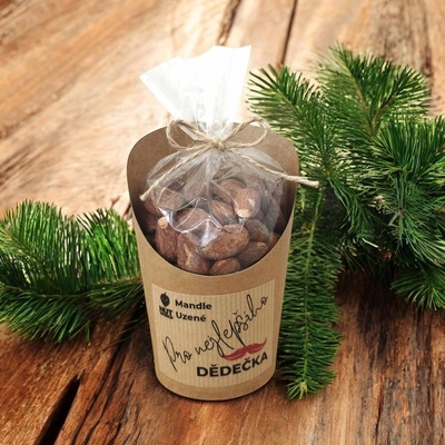 Nutworld Mandle Uzené v celofánku a kelímku PRO NEJLEPŠÍHO DĚDEČKA 180 g