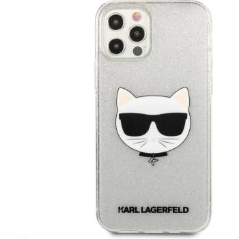 Image 1 of KARL LAGERFELD Гръб Karl Lagerfeld Choupette Head Glitter Case за iPhone 12 Pro Max 6.7 - Сребрист