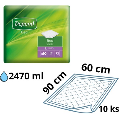 Depend Bed L 60 x 90 cm 10 ks