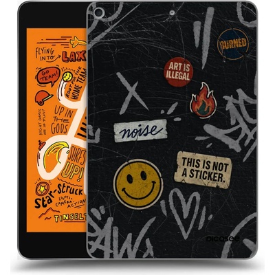 Picasee silikónový prehľadný obal pre Apple iPad mini 2019 5. gen STICKERS x TAGS