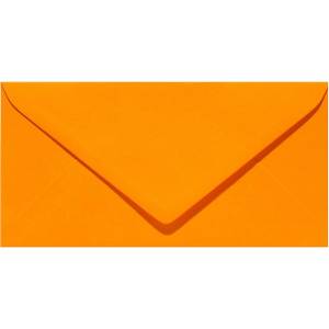  Плик цветен риб DL 110x220 mm 50 бр. Оранж (DL 110)