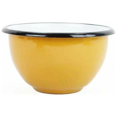 Novomoskovskaya posuda Smaltovaná miska 11 cm 0.35 l hořčicová 00000-0000451H