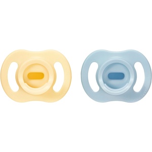 Tommee Tippee Ортодонтични залъгалки Tommee Tippee - Ultra Light Stay Put, 6-18 м, жълта/синя (433595) - ozone