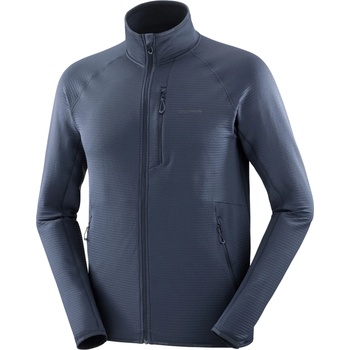Salomon Мъжко поларено яке Salomon Essential Lightwarm Fleece jacket - Blue Nights (005-6023-0113)