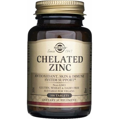 Solgar Chelated Zinc 100 tabliet