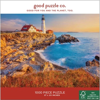 Good Puzzle Co Пъзел Good Puzzle от 1000 части - Морски фар в Мейн
