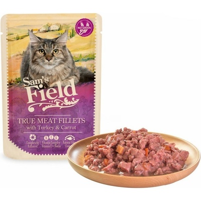 Sam's Field True Meat Fillets with Turkey & Carrot 85 g