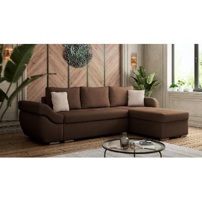 Холна гарнитура Генуа кафяв с бежов