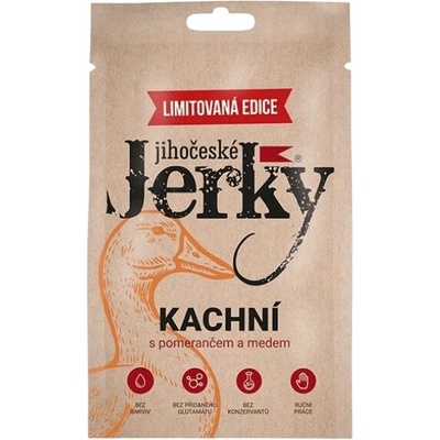 Jihočeské jerky Kachní s pomerančem a medem 20 g