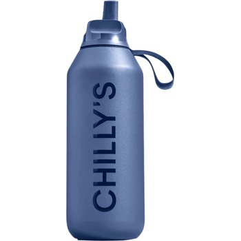 Chilly's Bottles Series 2 Sport Термо бутилка 500 ml, тъмносиня (B500S2SPWBLU_9)