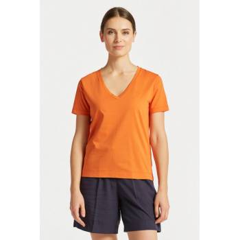 Gant tričko ORIGINAL V NECK SS T SHIRT oranžová