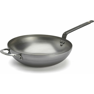 de Buyer Wok MINERAL B 32 cm strieborná oceľ
