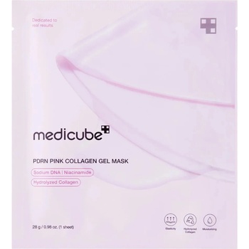 Medicube PDRN Pink Collagen Jelly Gel Mask Spevňujúca hydrogélová maska na tvár 1 ks 28 g