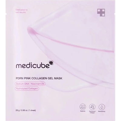 Medicube PDRN Pink Collagen Jelly Gel Mask Spevňujúca hydrogélová maska na tvár 1 ks 28 g
