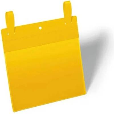 DURABLE Logistické vrecko, so šnúrkou, A5, na šírku, DURABLE, žlté