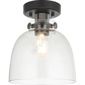 Endon Lighting 99106 - Плафон URBAN 1xE27/10W/230V черен/прозрачен (EN0273)