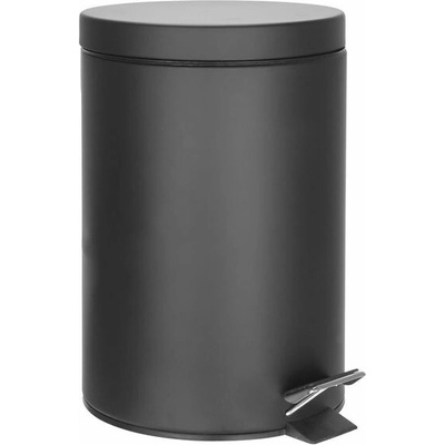 Aqualine SIMPLE LINE odpadkový kôš guľatý 5 l, čierna mat 26105