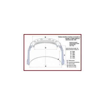 Brzdový buben 410x185x250x280x335 Tatra 815 Euro II Perrot 4675 | Zboží Auto